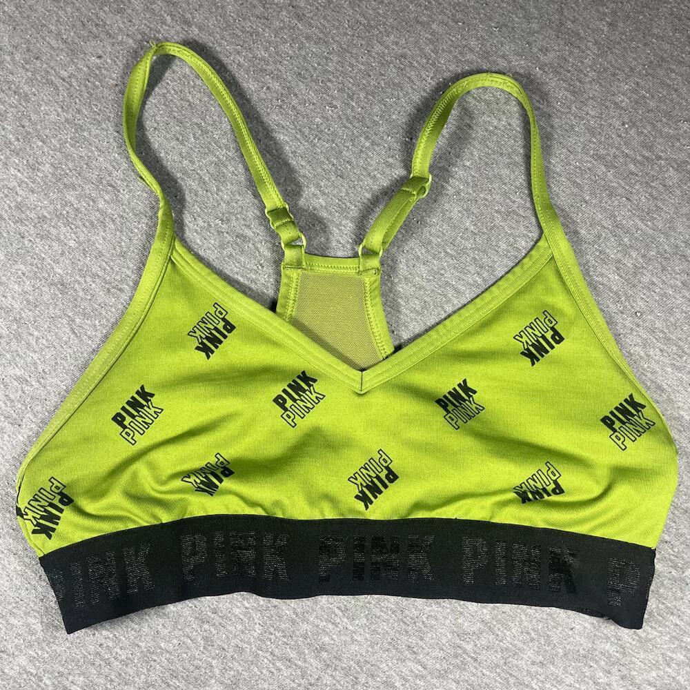 Victoria's Secret PINK Lime Green Sports Bra size XS
